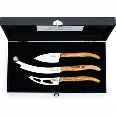 Laguiole En Aubrac 42C99BDLBHK, Brass, Set Di Coltelli Da Bistecca Da 4 Pz Mix Di Legni